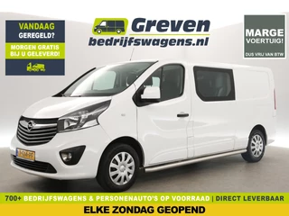 Opel Vivaro 1.6 CDTI L2H1 | MARGE! | Dubbele Cabine | 6 Persoons | LED Airco Cruise Trekhaak Navi PDC Elektrpakket