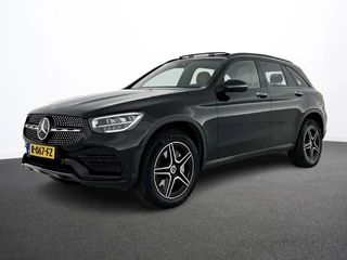Mercedes-Benz GLC-klasse 300e 4MATIC Business Solution AMG Panoramadak Navigatie Camera Parkeersensoren Cruise Control Stoelverwarming Virtual Cockpit LED Ambiente verlichting Leder