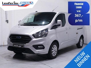 Ford Transit Custom 2.0 TDCI 170 pk Aut. L2H1 Limited 2x Schuifdeur Airco, Apple Carplay, Camera, Trekhaak, PDC V+A, NAP, 3-Zits