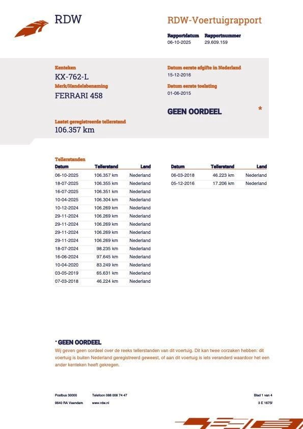 Hoofdafbeelding Ferrari 458