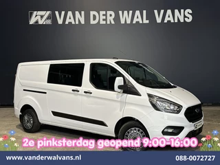 Ford Transit Custom 2.0 TDCI 131pk L2H1 Dubbele Cabine Euro6 Airco | 5-Zits | Camera | 2800kg Trekhaak | LED Cruisecontrol, Stoelverwarming, Verwarmde Voorruit, Parkeersensoren