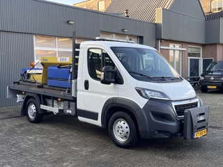 Peugeot Boxer 2.2 HDI Winterdienst Zoutstrooier Nido Open laadbak Airco Trekhaak Open laadbak Nido aansluiting voor Nido zoutstrooier 1e eigenaar Euro 5 Airco Trekhaak  pick-up p-up Sneeuw ploeg Sneeuwborstel