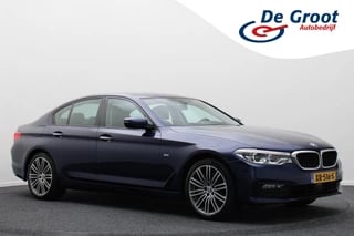 BMW 5 Serie 530i High Executive Automaat Sport Line, Leer, LED, Camera, ACC, Head-Up, Stoelverw., Trekhaak, 19''