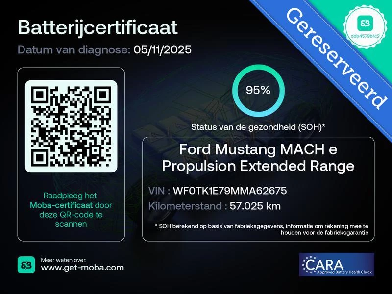 Hoofdafbeelding Ford Mustang Mach-E