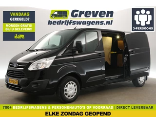 Ford Transit Custom 2.0 TDCI L2H1 Airco Cruise Camera 2xSchuifdeur 3 Persoons PDC Elektrpakket Trekhaak