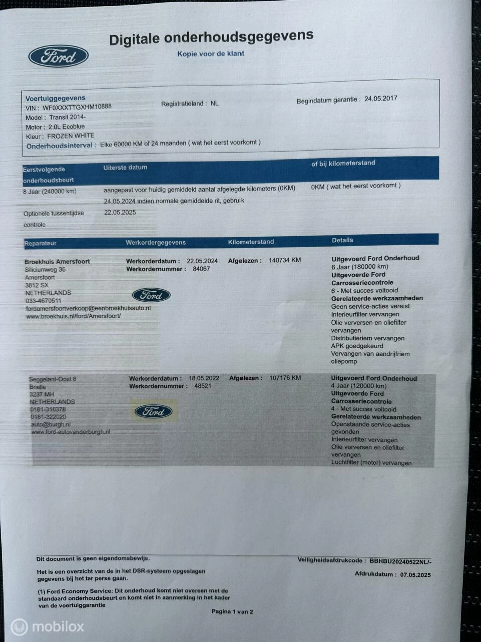 Hoofdafbeelding Ford Transit