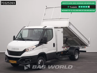 Iveco Daily 35C16 3.0L Kipper met Kist Dubbellucht 3,5t Trekhaak Navi Airco Cruise Camera Euro6 Tipper Benne Kieper Airco Trekhaak Cruise control