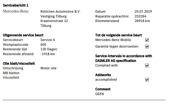Hoofdafbeelding Mercedes-Benz A-Klasse