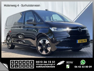 Hoofdafbeelding Volkswagen Multivan Volkswagen Multivan 1.4 eHybrid L2H1 Style 6-Pers Trekhaak Leer HUD Stoelverw+Ventilatie Panodak Plug-in!