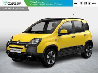 Hoofdafbeelding Fiat Panda Fiat Panda Hybrid Pandina | Airco | Cruise | Priv Glass | Dakrails | 15" | PDC | Apple Carply | Bicolore