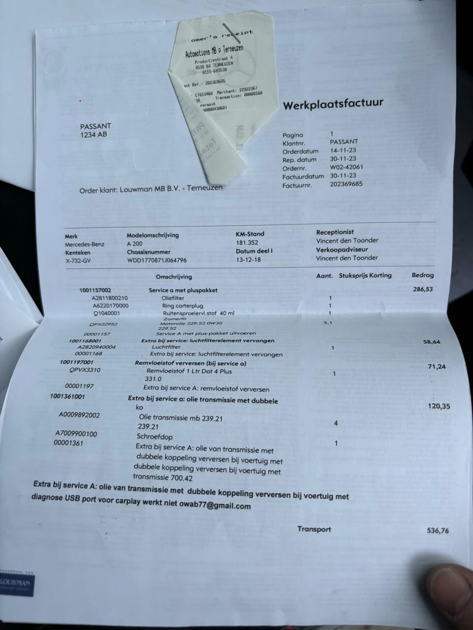 Hoofdafbeelding Mercedes-Benz A-Klasse
