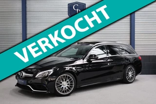 Mercedes-Benz C-klasse Estate AMG 63 LED/PANO/HUD/HALF LEER+ALCANTARA+S.VERWARMING/19" LMV/PDC/ECC/12 MDN GARANTIE!