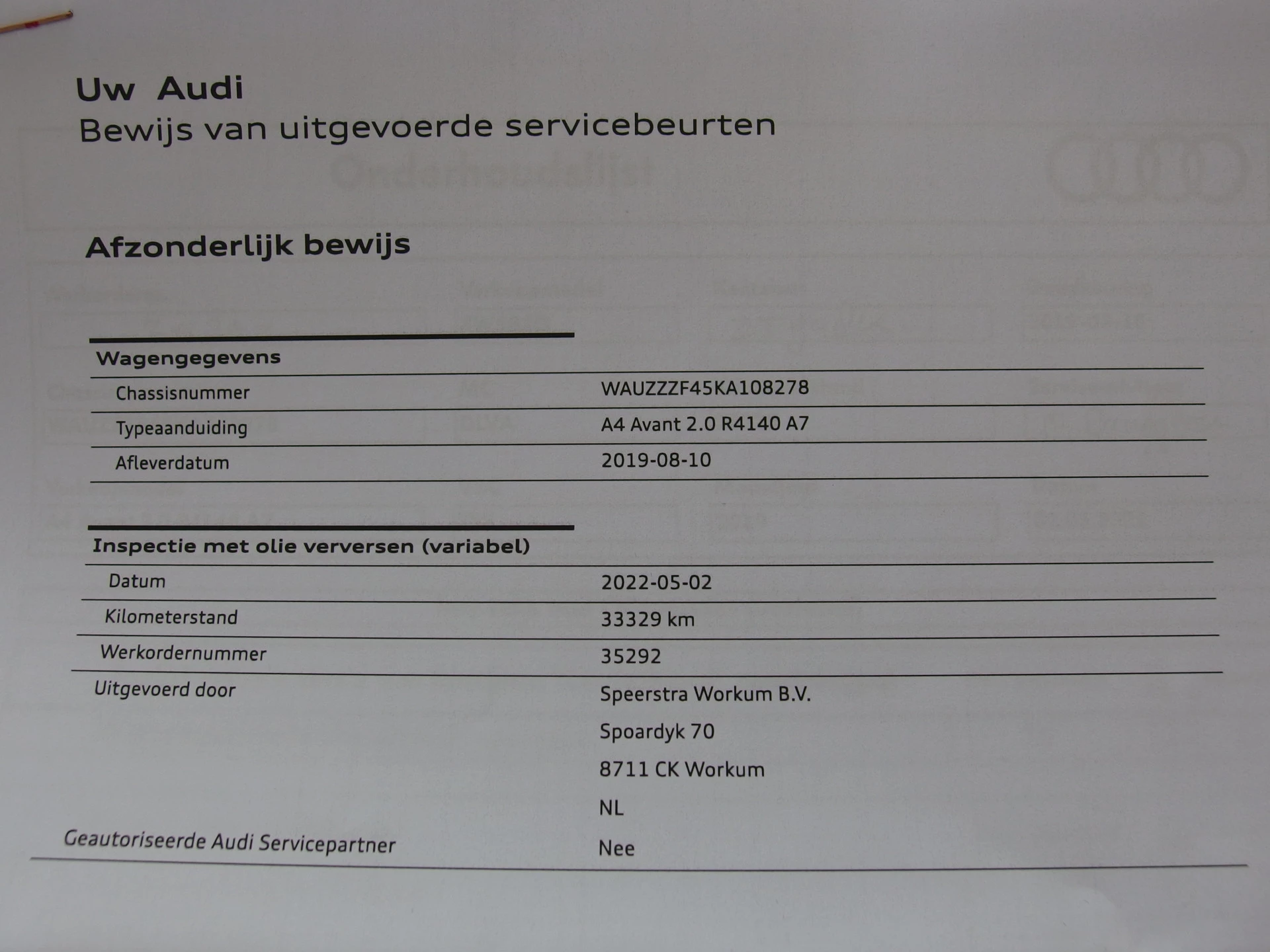 Hoofdafbeelding Audi A4