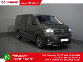 Citroën Jumpy 2.0 HDI 180 pk Aut. L3 DC Dubbel Cabine/ Virtual Cockpit/ Stuurverw./ LED/ Keyless/ Navi/ CarPlay/ Climate/ Camera/ PDC/ LMV/ Cruise