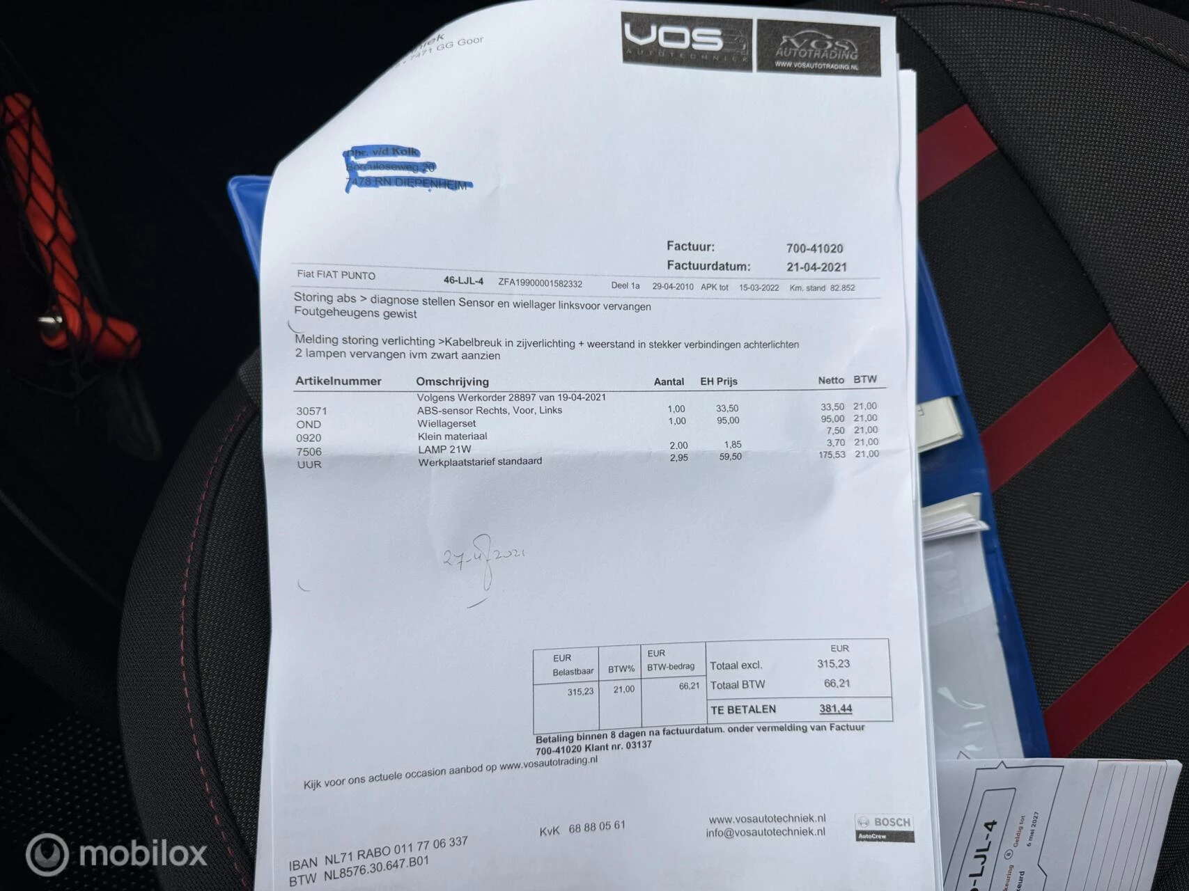 Hoofdafbeelding Fiat Punto