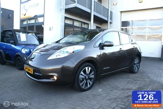 Nissan LEAF Tekna 30 kWh 2016 33108km 1e eigenaar LUXE Vol leer, Navi, Airco, 360 camera