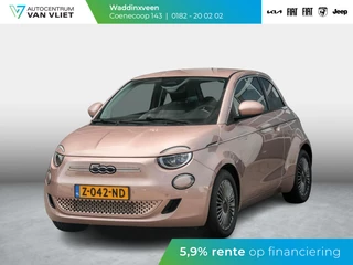 Hoofdafbeelding Fiat 500e Fiat 500e 42 kWh | Clima | Cruise | Pack Winter | BSM | 16" | LED | Apple Carplay