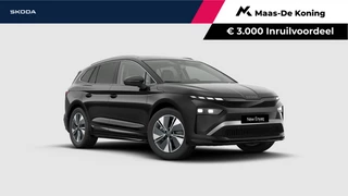 Škoda Enyaq iv Business Edition 85 | Achterbumper en dorpels in carosseriekleur | Elektrisch wegklapbare trekhaak | 19" inch velgen Regulus | €3000,- inruilpremie |