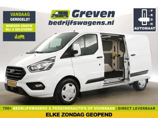 Ford Transit Custom 340 2.0 TDCI L2H1 130PK Automaat Airco Cruise Carplay 2xSchuifdeur Navi PDC 3 Pers Elektrpakket