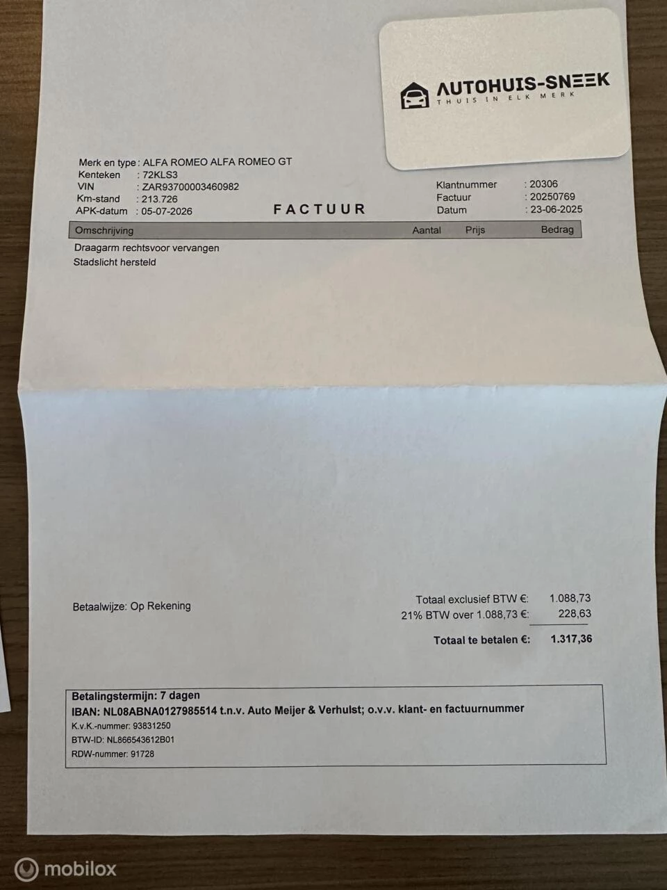 Hoofdafbeelding Alfa Romeo GT