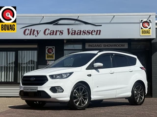 Ford Kuga 2.0 4x4 automaat ST Line 243 pk apple carplay camera climate ctr cruise ctr lmv 19 inch elktr trekhaak half leder/alcantara keyless entry dealer onderhouden