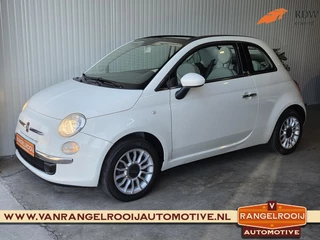 Fiat 500 C 1.2 Sport, open dak, airco, half leer, 15" lmv
