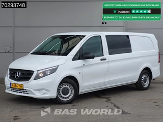 Mercedes Vito 116 Dubbel Cabine Automaat L3H1 Navi Airco Cruise Camera Parkeersensoren Euro6 DC Doka Mixto L3 Long 4m3 Airco Dubbel cabine Trekhaak Cruise control