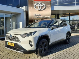 Toyota RAV4 2.5 Hybrid AWD Bi-Tone ALL-SEASON STOELVERW NAVI PARK-SENSOREN LEDER ELEK-ACHTERKLEP JBL-ADUIO LM-VELGEN KEYLESS DRAADLOOS-LADEN AD-CRUISE BLUETOOTH