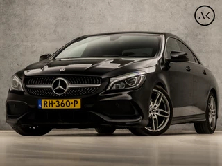 Mercedes-Benz CLA 180 AMG Sport Automaat (GROOT NAVI, 1e EIGENAAR, LEDER/ALCANTARA, GETINT GLAS, STOELVERWARMING, SPORTSTOELEN, DIAMOND GRILL, PARKEERSENSOREN, CRUISE, LED KOPLAMPEN, NIEUWSTAAT)