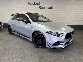 Hoofdafbeelding Mercedes-Benz A-Klasse Mercedes-Benz A-Klasse A35 AMG 4Matic 306Pk 45 Look Aero Panodak Kuipstoel CarPlay Incl 12Mnd Garantie