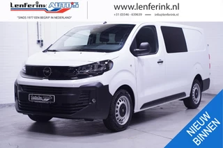 Opel Vivaro 120 pk Dubbel Cabine L3 BPM Vrij, Navi Cruise Control, Laadruimte Pakket, PDC achter, Apple Carplay, 6-Zits