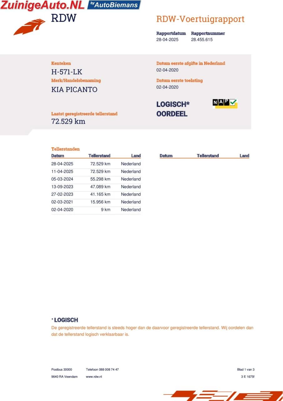 Hoofdafbeelding Kia Picanto