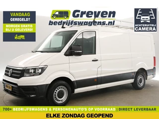 Volkswagen Crafter 35 2.0 TDI L3H2 141PK 3000KG Trekgew. Airco Camera Cruise Carplay Imperiaal Navi 3 Persoons Massagestoel PDC Trekhaak