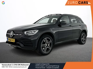 Mercedes-Benz GLC-klasse 300e 4MATIC Business Solution AMG Panoramadak Navigatie Camera Parkeersensoren Cruise Control Stoelverwarming Virtual Cockpit LED Ambiente verlichting Leder