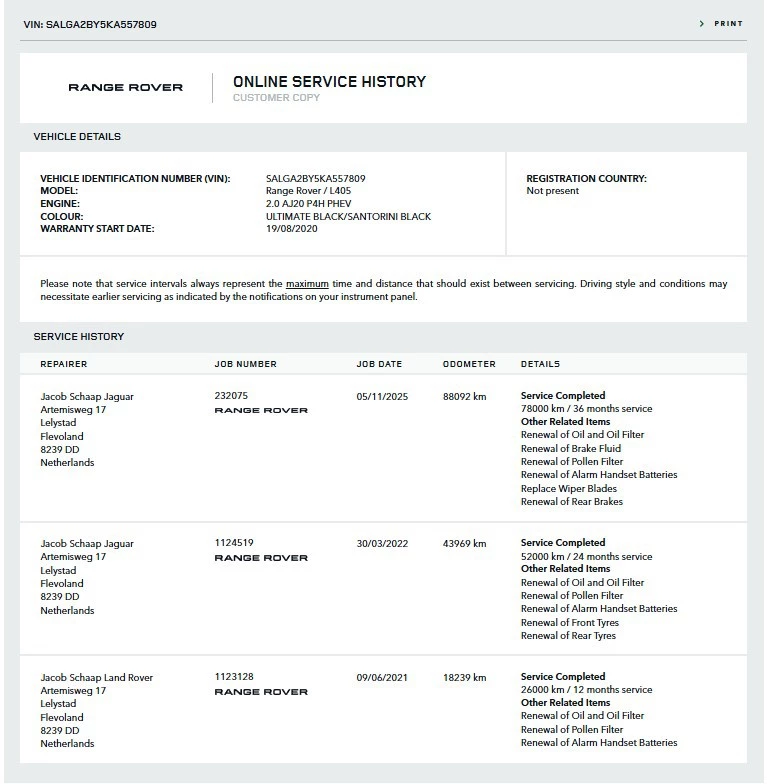 Hoofdafbeelding Land Rover Range Rover