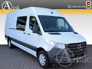 Mercedes-Benz Sprinter 317 CDI L3H2 9G-TRONIC DUBBELCABINE MBUX 10 CAMERA CRUISE GEVEERDE STOEL BETIMMERING