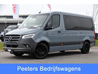 Mercedes-Benz Sprinter 319 V6 3.0 CDI L2H1 DC PB Edition Cruise, Camera, Carplay, 10,5'' Mbux, LED, Leder, Memorie, Trekhaak, 5 Zits, Uniek!