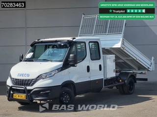 Iveco Daily 35C16 3.0L Special Edition Kipper met Kist Dubbel Cabine Dubbellucht 3,5t Trekhaak Airco Cruise Euro6 Tipper Benne Kieper Airco Trekhaak Cruise control
