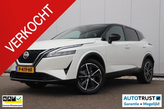 Nissan Qashqai 1.3 MHEV Xtronic N-Style Automaat Two Tone Parelmoer Wit Keyless 19 inch LMV Navigatie Carplay Android 360 Camera Adaptive Cruise