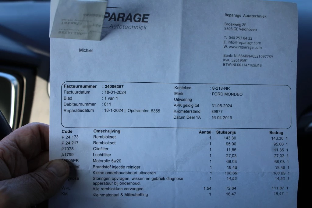 Hoofdafbeelding Ford Mondeo