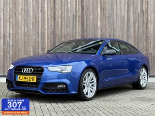 Audi A5 Sportback 1.8 TFSI S-Edition Sport, SEPANG BLUE, BLACKOPTIEK PAKKET