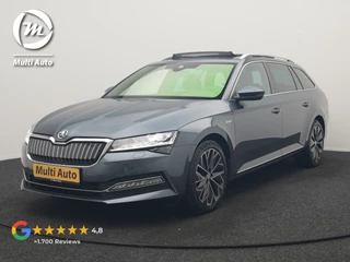 Škoda Superb Combi 1.4 TSI iV Laurin & Klement PHEV 218pk Dealer O.H. | Trekhaak Af Fabriek | Panodak | Adaptive Cruise | 360 Camera | Canton Audio | Lederen Comfortzetels Massage & Ventilatie & Memory | Sfeerverlichting | Keyless | Blis | Stuur Verwarmd | Plug In Hybrid |
