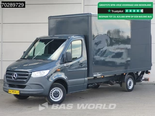 Mercedes Sprinter 316 CDI Laadklep Bakwagen Airco Camera MBUX CarPlay Euro6 Meubelbak Koffer 19m3 Airco Cruise control