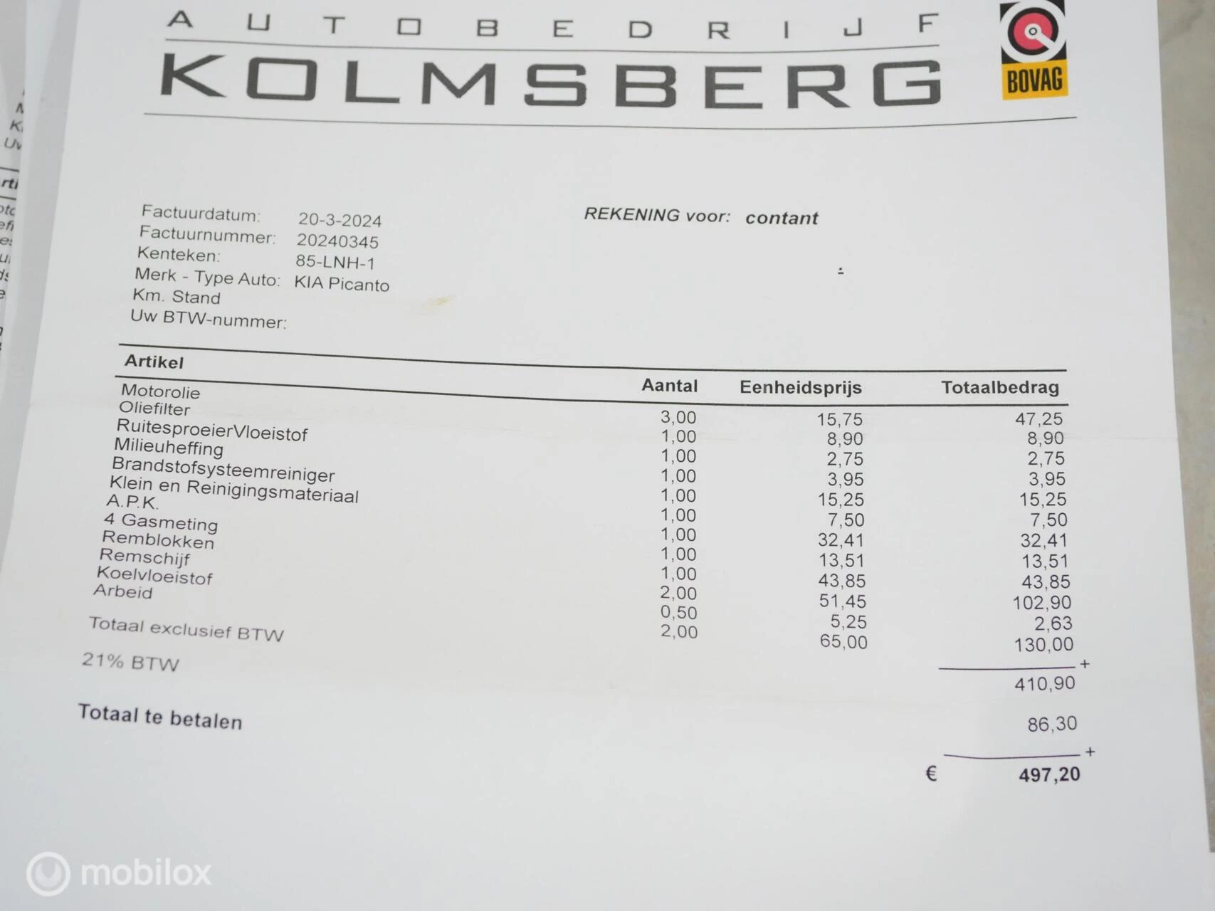 Hoofdafbeelding Kia Picanto