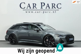 Audi RS6 Avant 4.0 TFSI quattro 600+PK BTW/KERAMISCH/SOFTCLOSE/VIRTUAL/B&O 3D/ACHTERASB/SFEER/PANO/22"/360 CAM/12 MND GARANTIE!