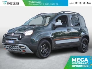 Fiat Panda Hybrid Garmin Cross | Clima | Priv. glass | Dakrails | 5-Persoons | Apple Carplay | Verde Foresta | Pack Garmin