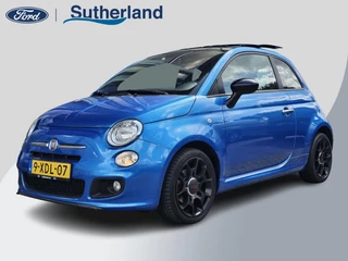 Fiat 500 0.9 TwinAir Turbo 500S | Schuif-kanteldak | Airco | Zwarte Lichtmetalen Velgen | Lederen Bekleding | Perfect onderhouden!