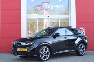 Hoofdafbeelding Alfa Romeo Tonale Alfa Romeo Tonale 1.5T 160PK HYbrid VELOCE | PANORAMISCH SCHUIF / KANTELDAK | LEDEREN BEKLEDING | VOORSTOELEN / STUUR VERWARMD | VOORSTOELEN GEVENTILEERD | VOORSTOELEN ELEKTRISCH VERSTELBAAR | DRAADLOOS APPLE CARPLAY / ANDROID AUTO | 360° CAMERA | AUTOMATISCH DIMMENDE BUITENSPIEGELS | 20"INCH LICHTMETALEN VELGEN | ADAPTIVE CRUISE CONTROL | KEYLESS ENTRY / START | ELEKTRISCH BEDIENBARE ACHTERKLEP | DRAADLOZE TELEFOONLADER | AMBIENT LIGHTING | DONKERE HEMELBEKLEDING | SCHAKELFLIPPERS AAN HET STUUR | VERWARMDE RUITENSPROEIERS |