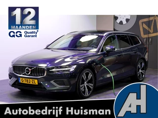 Volvo V60 2.0 T6 Twin Engine AWD 250kW/340pk Aut8 Inscription PANORAMADAK + HARMAN/KARDON + CRUISE + SPORTSTOELEN + LEER + ACHTERBANKVERWARMING + LANE ASSIST + STOEL-&STUURVERWARMING + CAMERA + STANDKACHEL + EL.TREKHAAK + ON-CALL + PARKSENSOREN + 19" LM-VELGEN!!