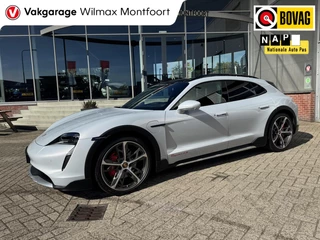 Hoofdafbeelding Porsche Taycan Porsche Taycan Cross Turismo 4 S 93 kWh 572 PK|Btw Auto!|IJsgrijs Metallic|Bijrijder display|Head-up|Zeer exclusief: Leder-alcantara bekleding|Stoelkoeling/verwarming+stuur|Chrono|Panorama dak|Adaptive Cruise|performance Plus accu